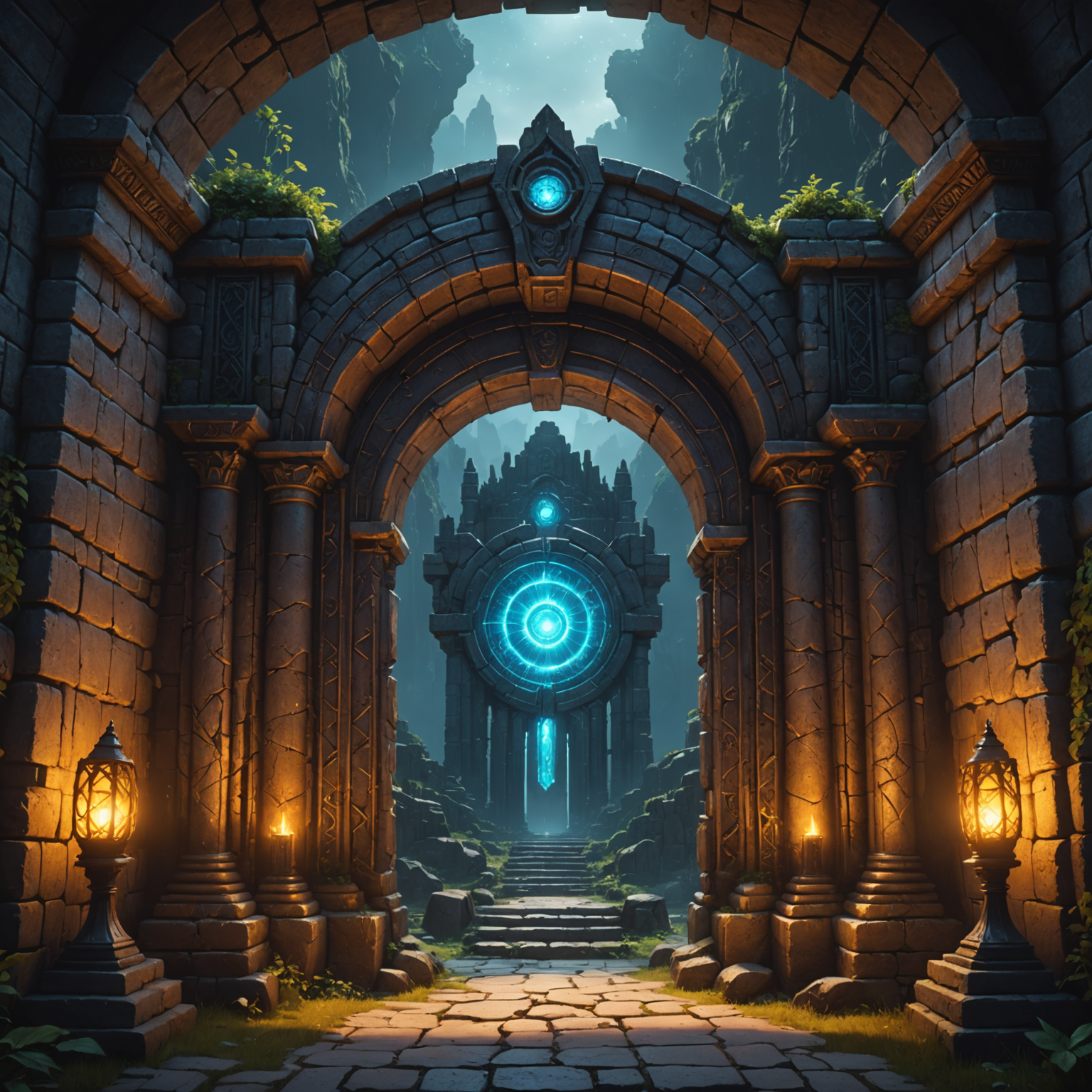 Arcane Portal Gateway – Fantasy Magic Environment Arcane Portal Gateway – Fantasy Magic Environment fantasy art