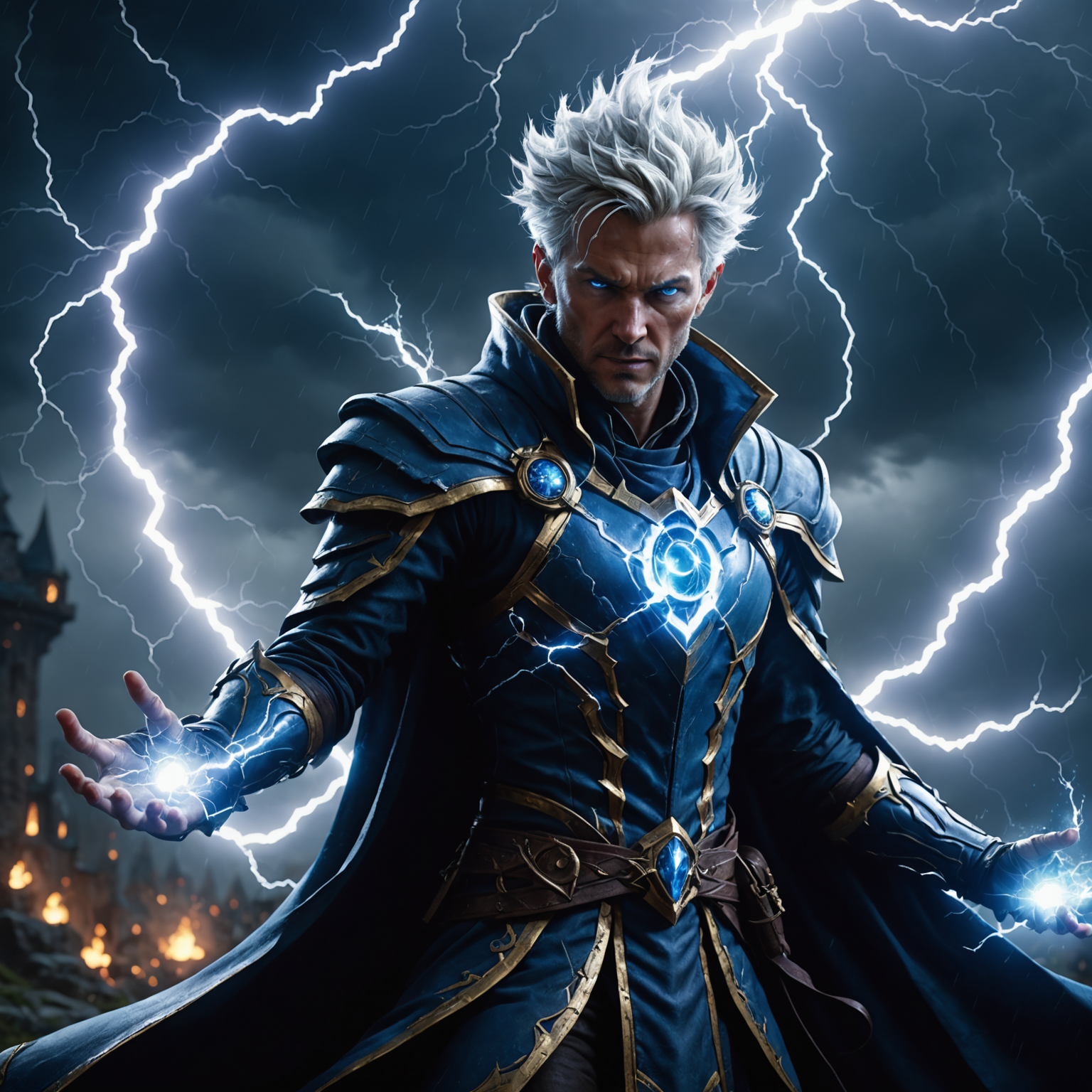 Arcane Storm Conjurer – Master of Elemental Chaos Arcane Storm Conjurer – Master of Elemental Chaos fantasy art
