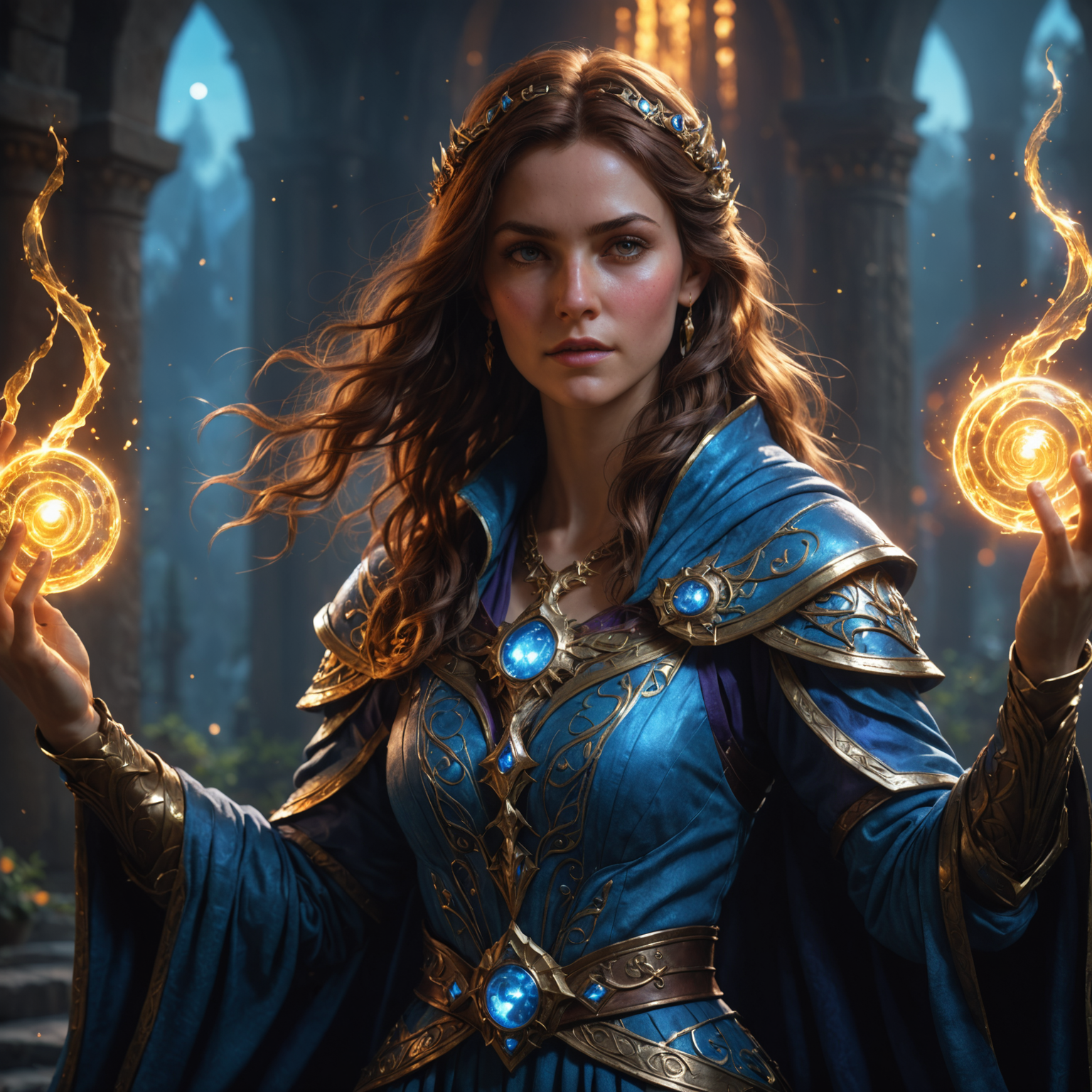 Celestial Mage Fantasy Art – Light Weaver fantasy art