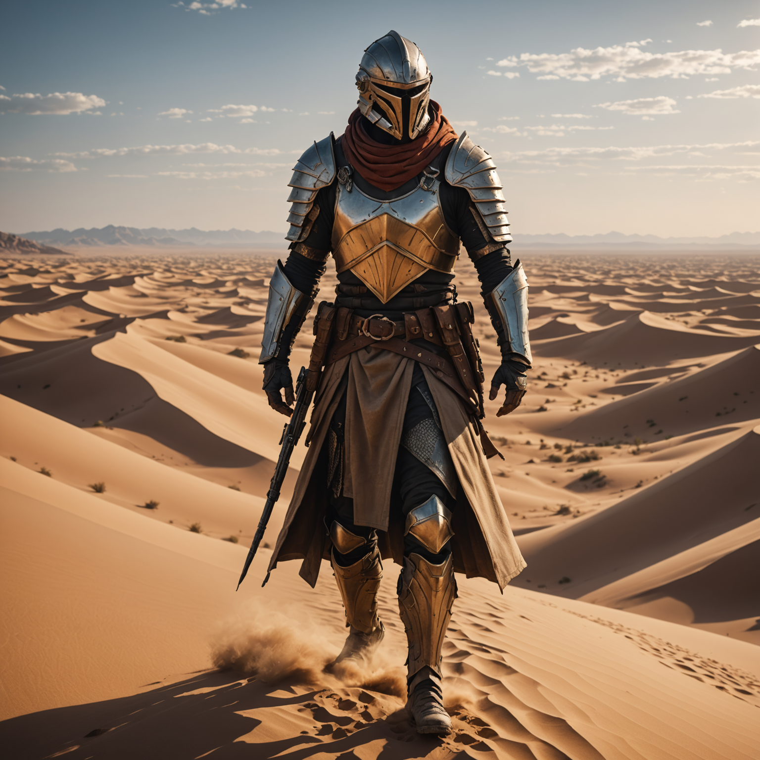 Desert Nomad Warrior Fantasy Art – Sands of Survival fantasy art