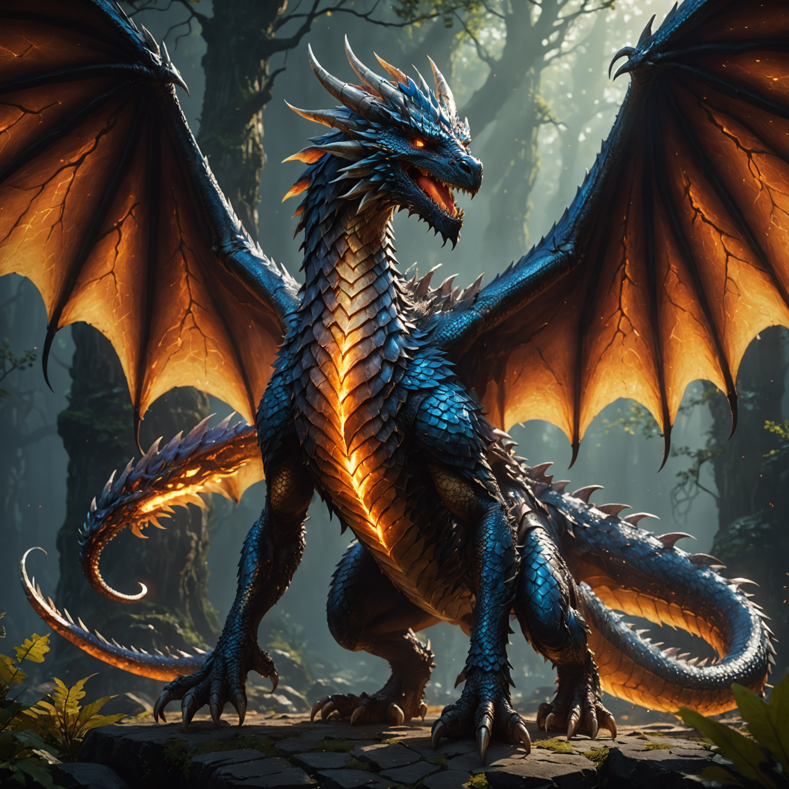 Elder Dragon Monarch – Fantasy Character of Ancient Power fantasy art