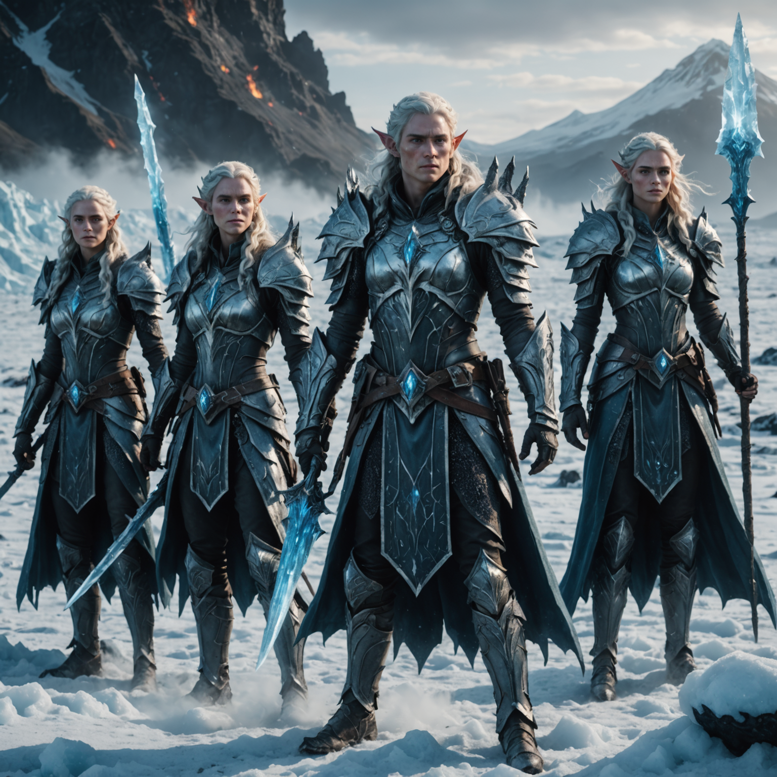 Frost Guardians: Elves of the Volcanic Plain Frost Guardians: Elves of the Volcanic Plain fantasy art