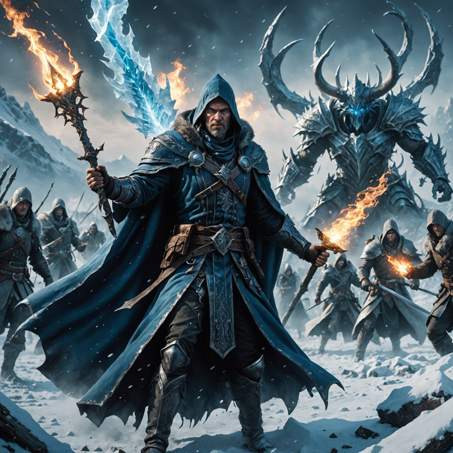 Frostborn Fury: The Sorcerer’s Command on the Battlefield Frostborn Fury: The Sorcerer’s Command on the Battlefield fantasy art