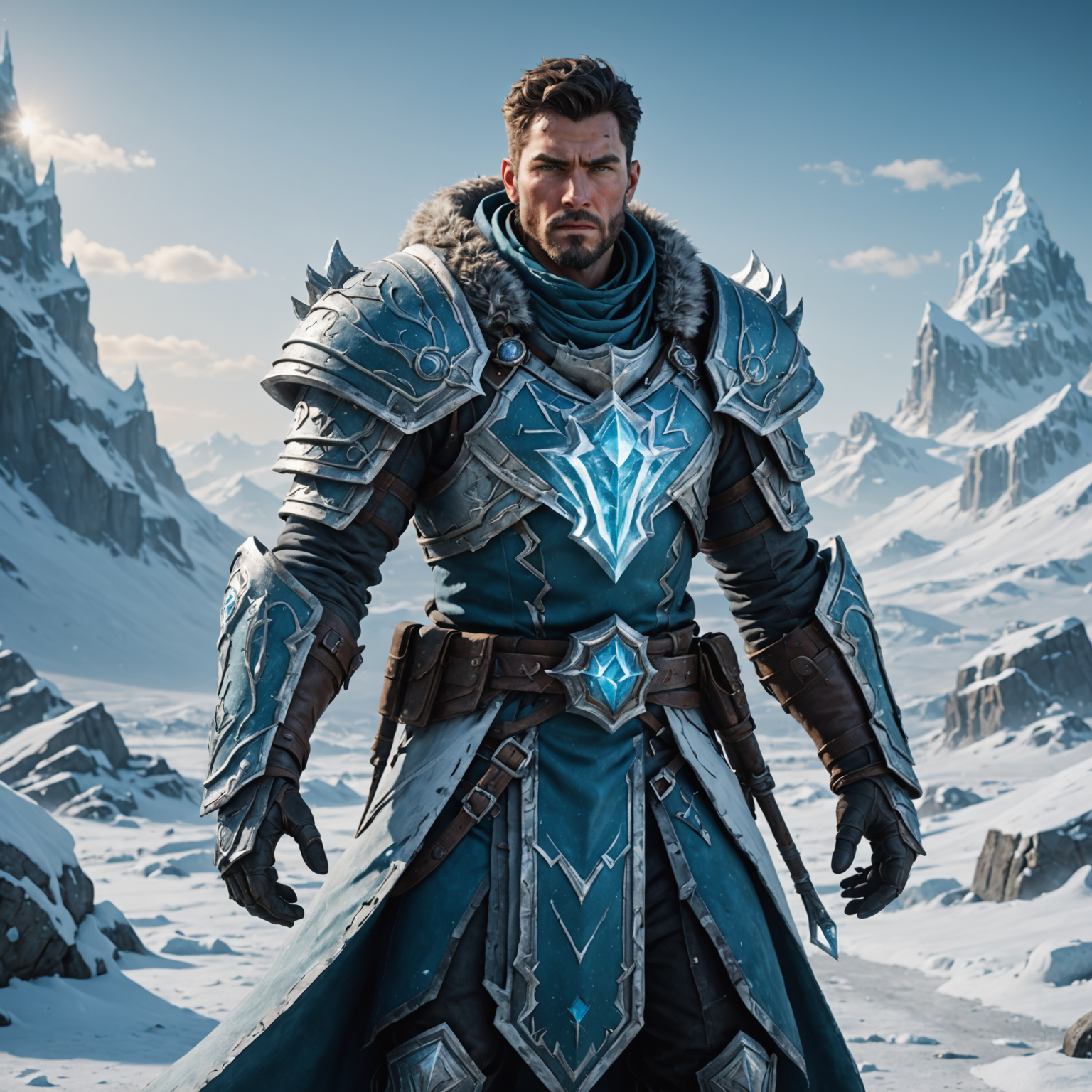 Frostbound Scholar: The Champion of the Frozen Wasteland Frostbound Scholar: The Champion of the Frozen Wasteland fantasy art