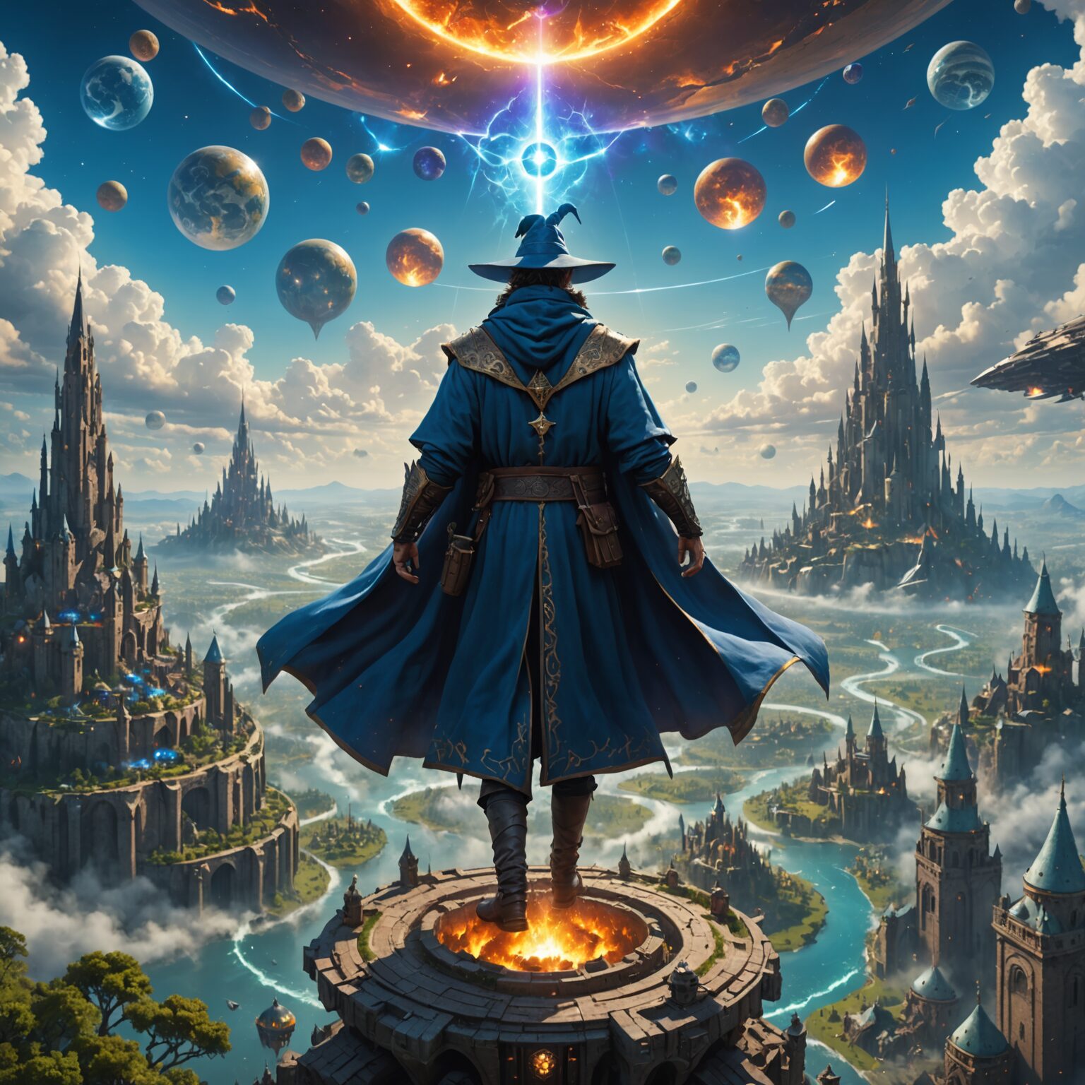 Mastering Earth Magic: The Sorcerer of the Floating Sky City Mastering Earth Magic: The Sorcerer of the Floating Sky City fantasy art