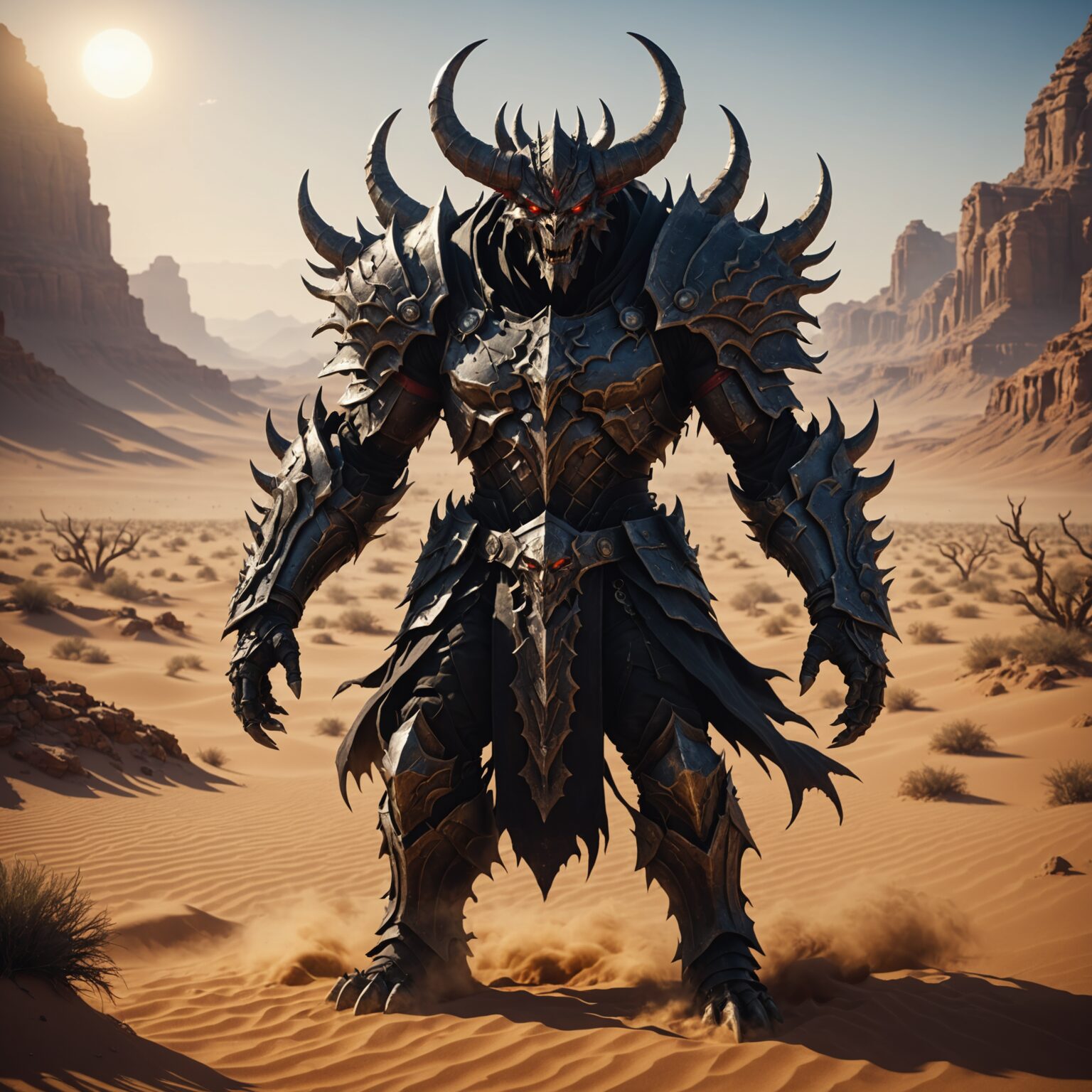 Shadow Champion: The Demon of the Desert Kingdom fantasy art