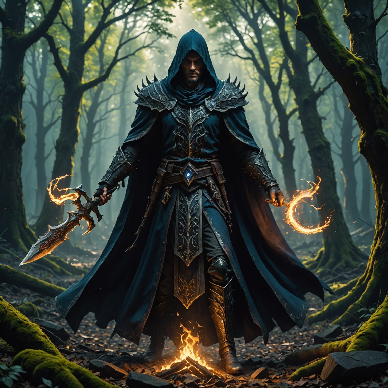 Shadow Overlord: The Ancient Forest Mage Demon Shadow Overlord: The Ancient Forest Mage Demon fantasy art