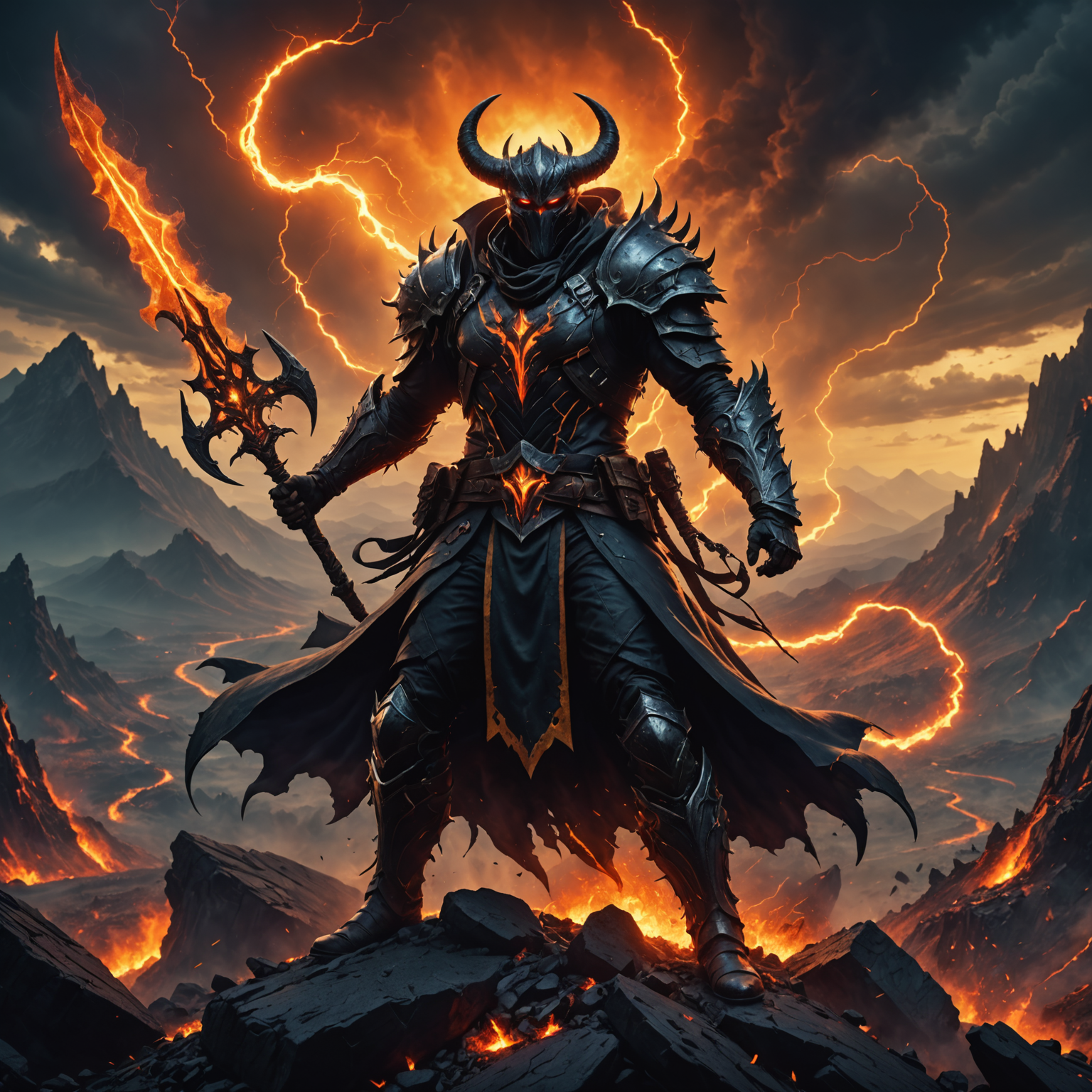 Stormhunter: The Mystic Demon Hunter of Volcanic Mountains Stormhunter: The Mystic Demon Hunter of Volcanic Mountains fantasy art