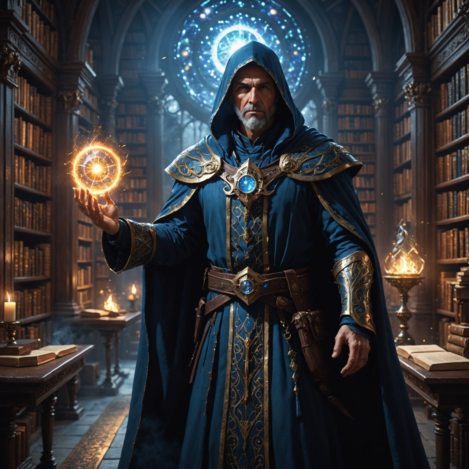 The Celestial Ritual Master: An Archmage’s Dominion in the Arcane Library The Celestial Ritual Master: An Archmage’s Dominion in the Arcane Library fantasy art