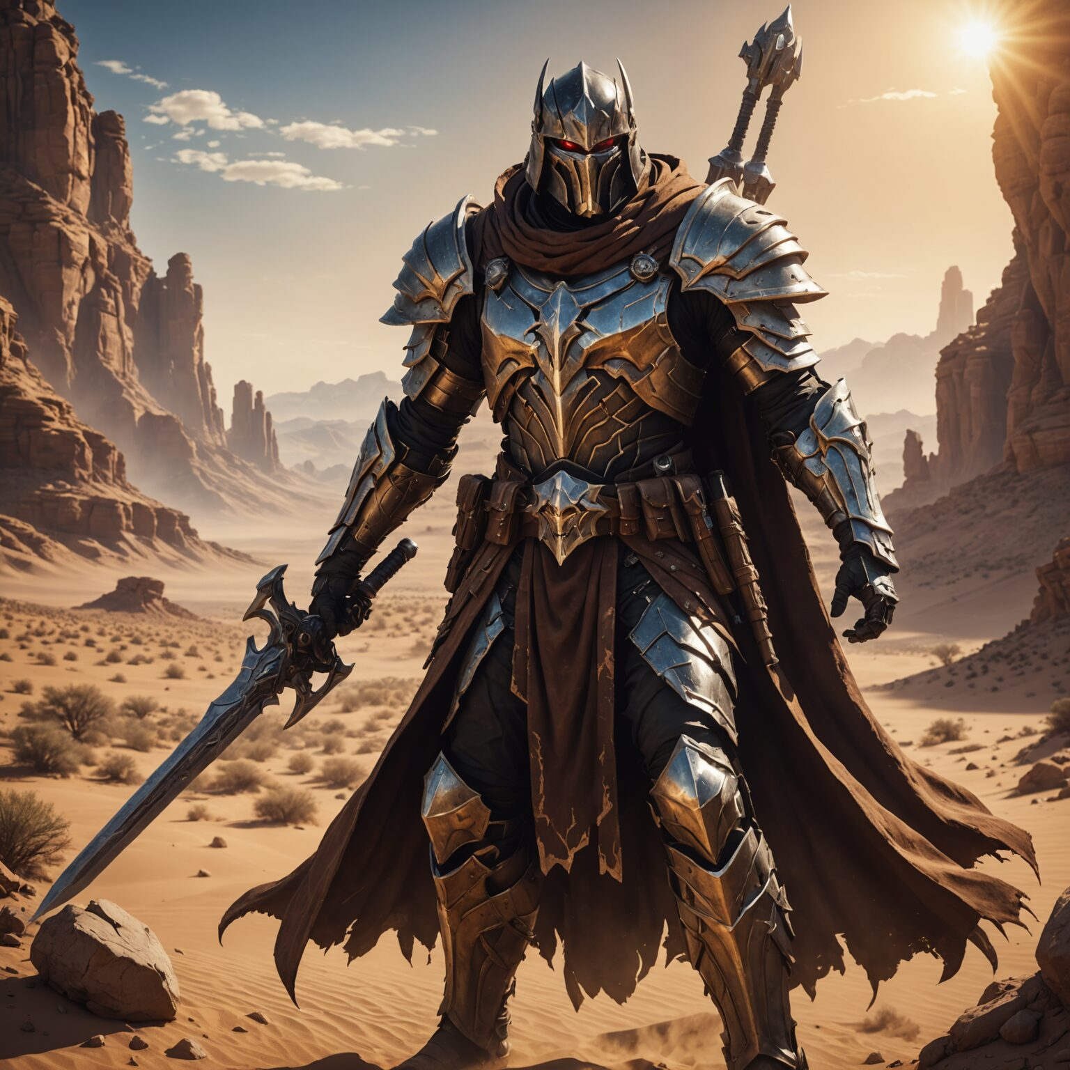 The Earthbound Overlord: A Demon Hunter of the Desert Kingdom fantasy art