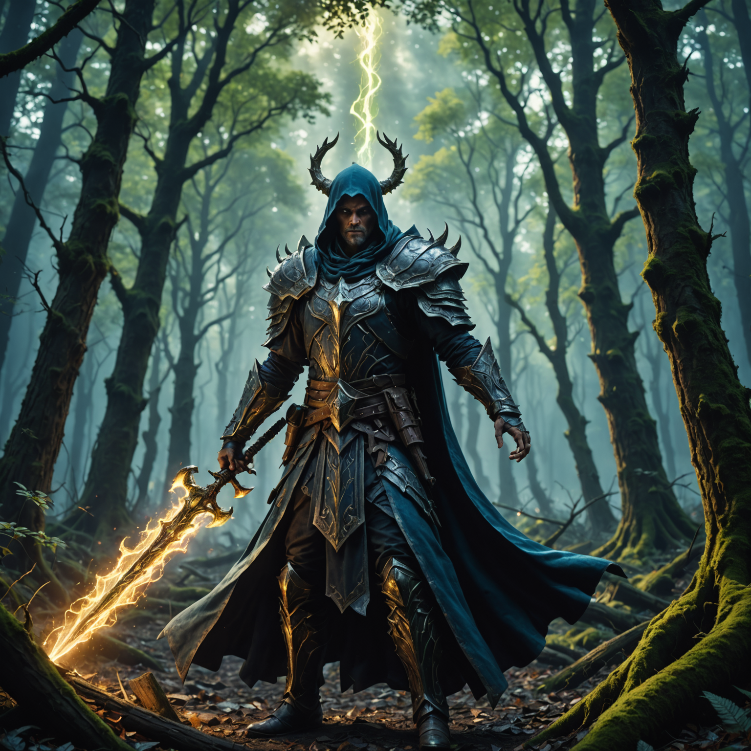 The Forgotten Overlord: Celestial Mage of the Ancient Forest fantasy art
