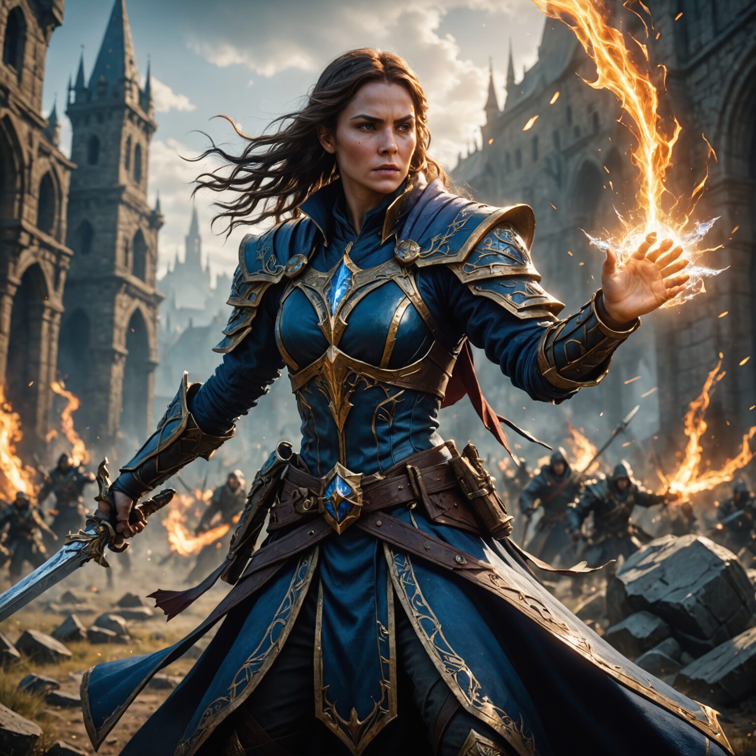 The Legendary Earth Spellblade: Master of Battlefield Magic fantasy art