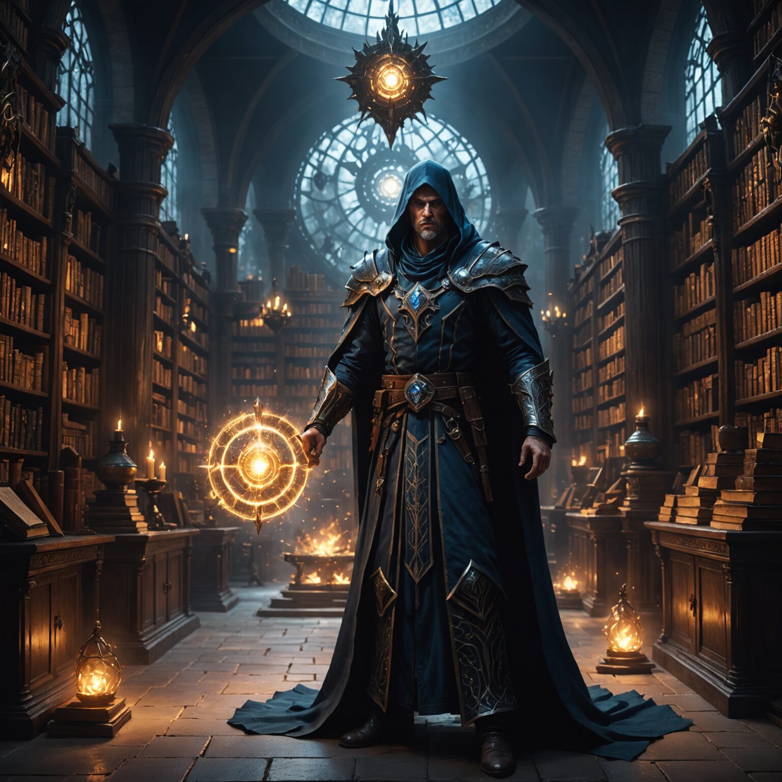The Protector Archmage: Master of Shadows in the Arcane Library The Protector Archmage: Master of Shadows in the Arcane Library fantasy art