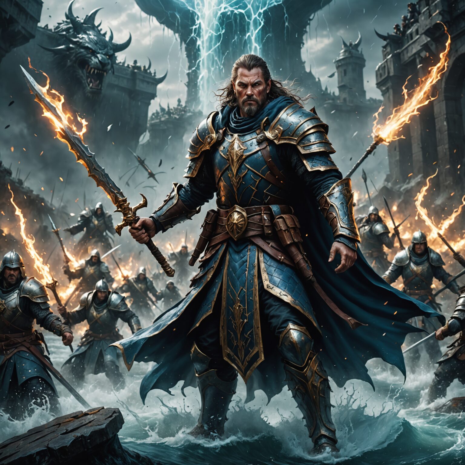 The Warlord Archmage: Master of Water on the Battlefield The Warlord Archmage: Master of Water on the Battlefield fantasy art