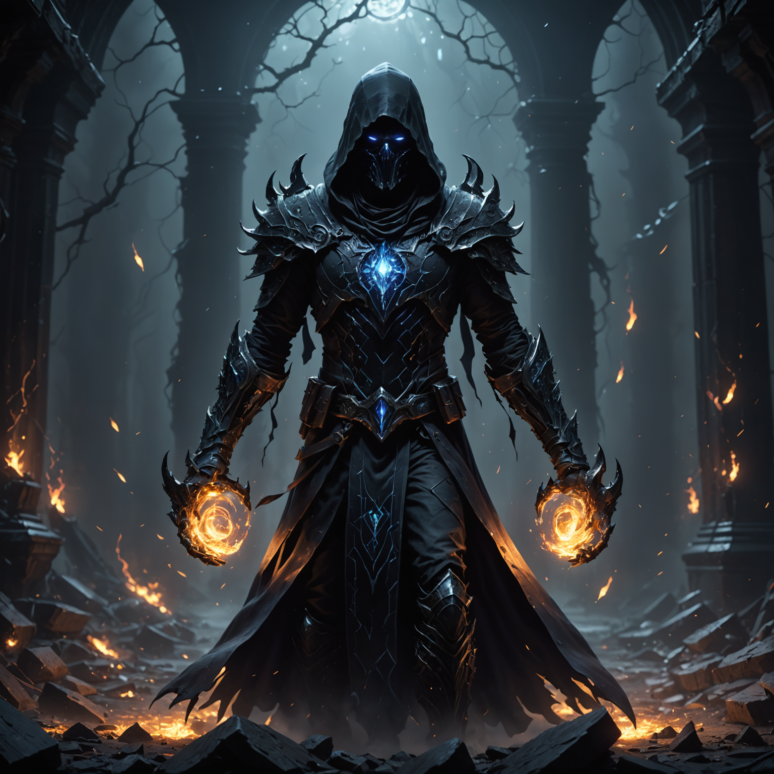 Voidborn Specter – Fantasy Entity of the Endless Dark fantasy art