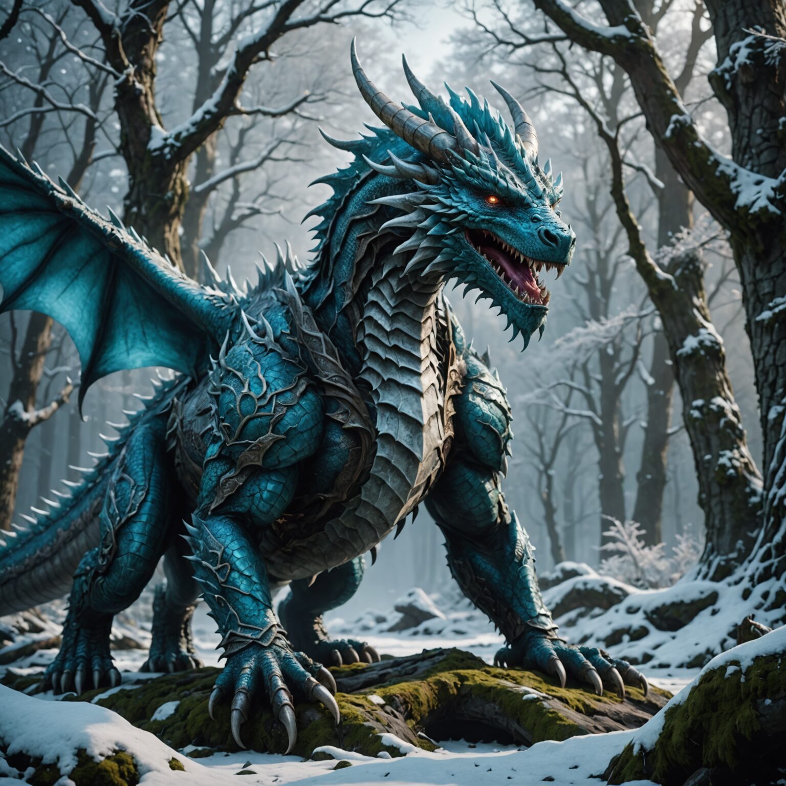 Frost Elder Dragon Fantasy Art fantasy art